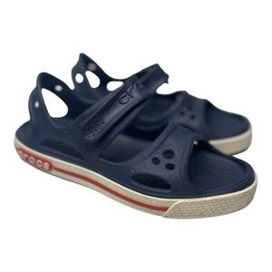 Crocs Youth Boys Crockband II Navy Blue Sandals, Size 1